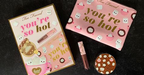 Too Faced You Re So Hot Hot Cocoa Bronzer Lip Gloss Set Review And Swatches A Very Sweet Blog
