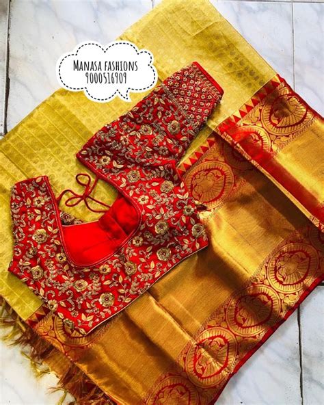 Pin By Bhargavi On Pattu Sarees Red Blouse Design Cutwork Blouse