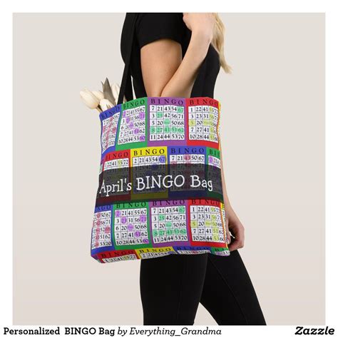 Personalized Bingo Bag Zazzle Bingo Bag Printed Tote Bags Bags