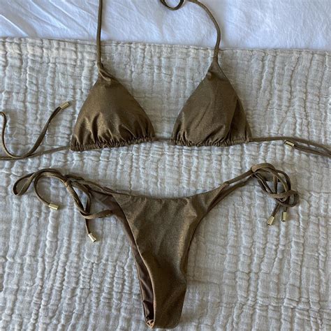 Monday Swimwear Sparkle Bikini Top Size Medium And Depop