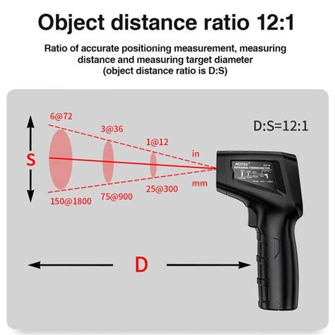 Mestek Ir A B Digital Infrared Thermometer Non Contact Infrared