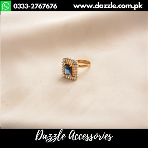 Sparkling Blue Ring Dazzle Accessories