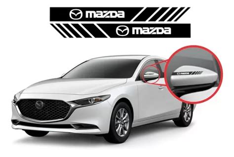 Sticker Calca Franjas Espejos Laterales Mazda Meses sin interés