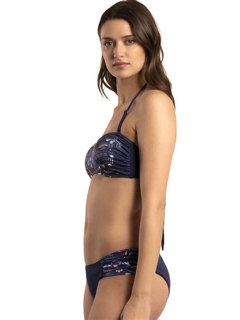Ensemble pièces bikini bandeau Sintra Bleu marine Kiabi