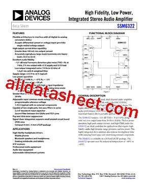 Ssm Acpz Rl Datasheet Pdf Analog Devices