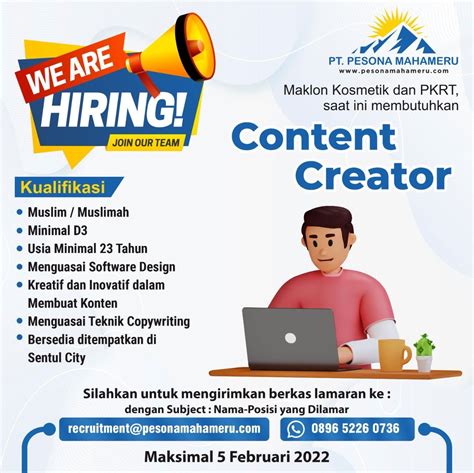 Contoh Program Kerja Content Creator Cara Membuat Program Kerja Beserta