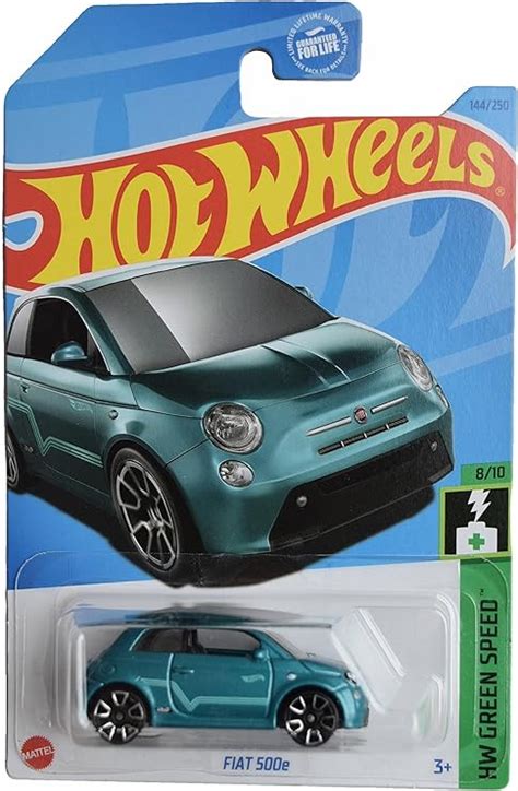 Amazon Hot Wheels Fiat 500e HW Green Speed 8 10 Teal 144 250 Toys Games