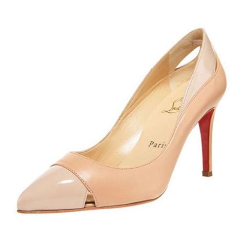 Christian Louboutin Pigalle Cutout Mm Pumps Nude Louboutin Sale