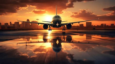 Premium Photo Large Jetliner Parked On Airport Tarmac