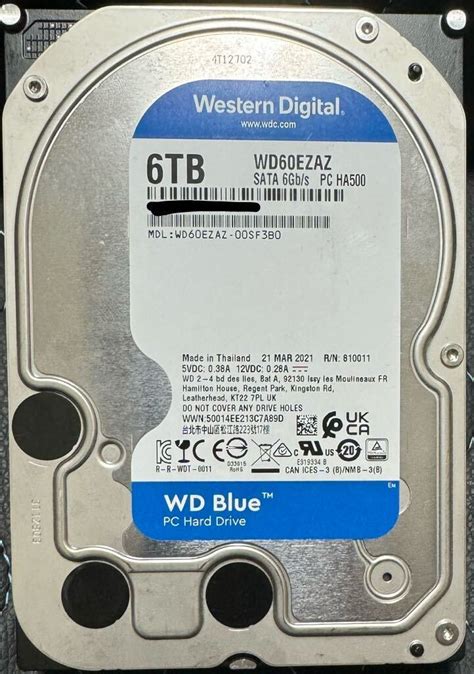 Western Digital HDD 6TB 3 5インチ SATA WD60EZAZ ジャンク品 2TB 売買されたオークション情報