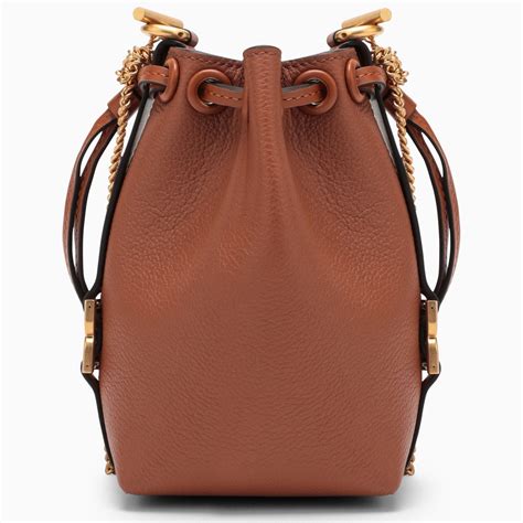 Chlo Micro Marcie Leather Bucket Thedoublef