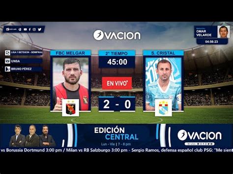 Sporting Cristal vs Melgar EN VIVO vía GOLPERU ver hoy aquí EN DIRECTO