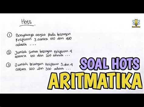 Soal Hots Barisan Dan Deret Aritmatika Youtube