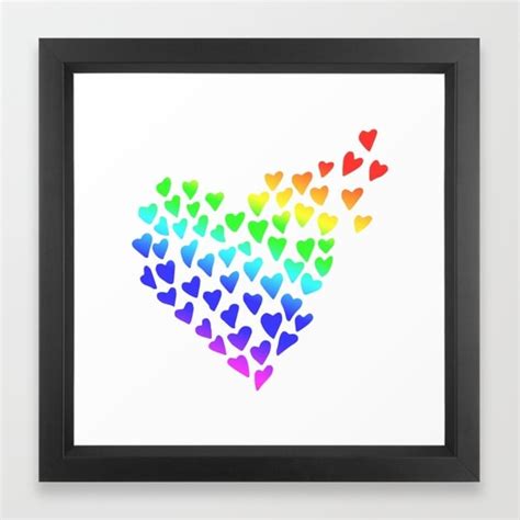 LGBT Print Gay Pride Print Rainbow Print Heart Print Love Print LGBT Art Gay Art