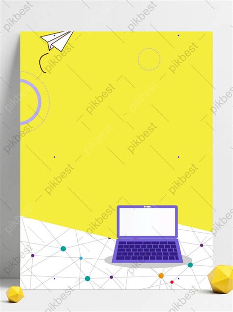 Cute Yellow And Blue Corporate Team Building Illustration Background