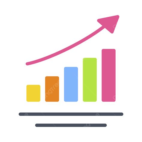 Growth Icon Flat Growing Graph Icon Growth And Up Symbol Flat Vector