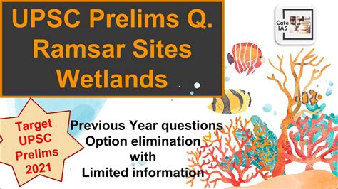 Wetlands Ramsar Site Related UPSC Prelims Previous Year Questions UPSC