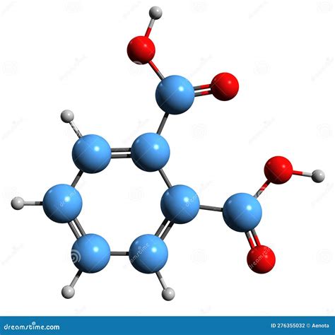 Isophthalic Acid Molecule Molecular Structures Pia D Model