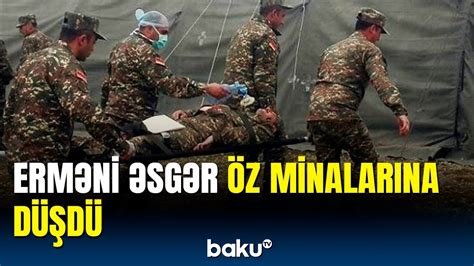 Azərbaycan Ermənistan sərhədində mina partladı Erməni hərbçi