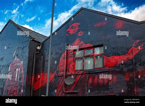 Mural of Mo Salah, Liverpool street art, Anfield Road, Liverpool ...