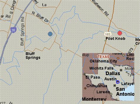 Map For Onion Creek Texas White Water Wm Cannon Dr E To R Moya Pk