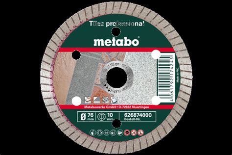 Алмазный диск для плитки Metabo 76 мм (626874000) – фото, отзывы ...