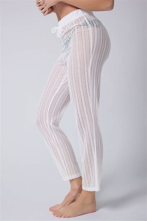 MY Wooft Beyaz Yazlık Plaj Kıyafeti Pareo Mayo Ve Bikini Üstü Pantolon Fiyatı Yorumları Trendyol