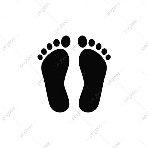 gambar kaki ikon kaki organ manusia langkah bayangan hitam kesehatan