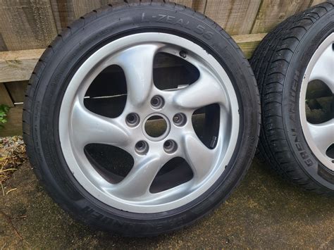 Porsche 986 Boxster S Genuine Wheels Rims Tyres Set Of 4 17 Inch