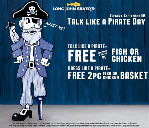 Free Long John Silver S For Pirates Only