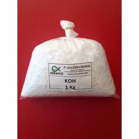 Jual Koh Potassium Hydroxide Kalium Hidroksida 1 Kg Shopee Indonesia