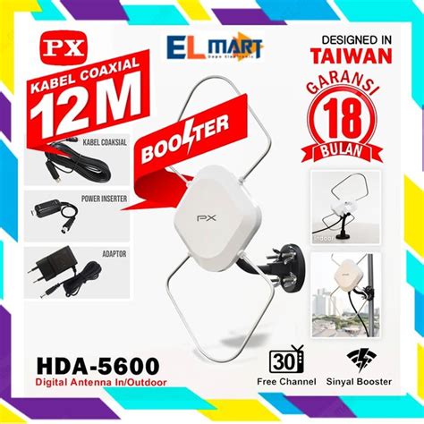 Jual Px Antena Tv Digital Indoor Outdoot Hda Antenna Tv Px