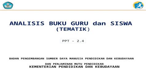 2 4 Analisis Buku Guru Dan Siswa Tematik Rev 1 [pptx Powerpoint]