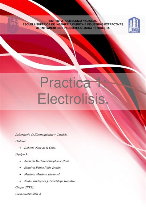 Practica 1 Laboratorio De Electroquimica Y Corrosion INSTITUTO