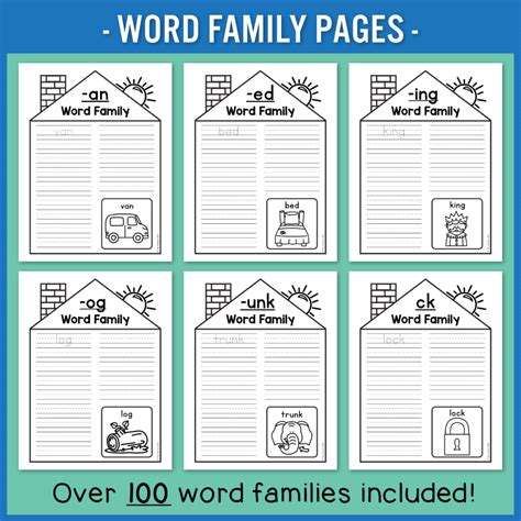 First Grade Word Families The Teacher Wife Worksheets Library