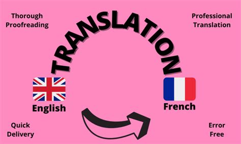 Perfectly Translate Texts From English To French And Vice Versa By