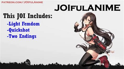 Tifa Lockhart Gives You Second To Cum Hentai JOI Light Femdom Quickshot Multiple Endings