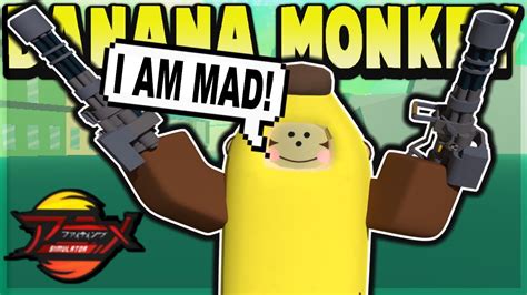 Banana Monkey Is Mad Funny Moments In Anime Fighting Simulator