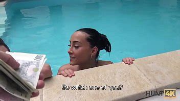 HUNT4K Sex Adventures In Private Swimming Pool XVIDEOS