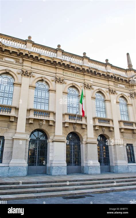 Polytechnic University Milan Italy Stock Photo Alamy