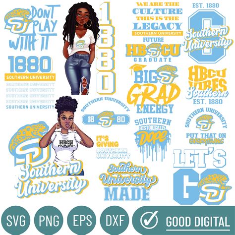 Southern University and A&M College Svg, Hbcu Collection, Ne | Inspire ...