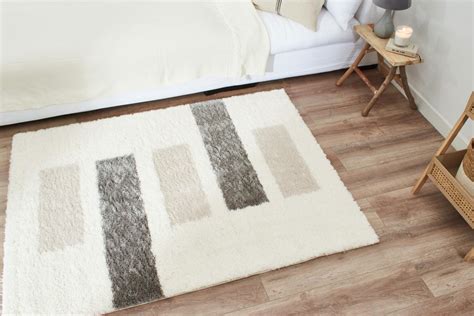 Tapis Doux Beige Karena Géométrique 120x160cm Leroy Merlin