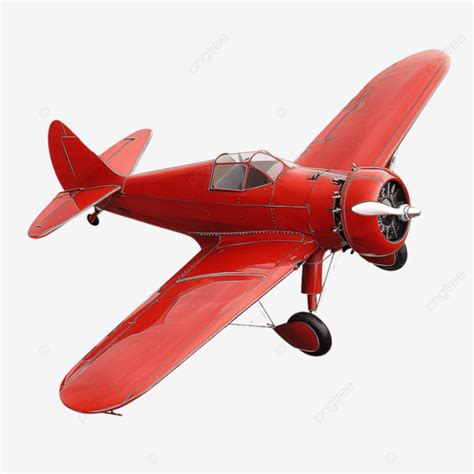 red plane aircraft red flight png transparent image  clipart