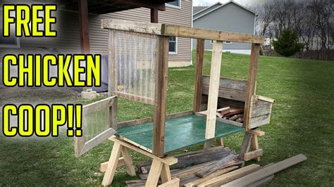 Diy Chicken Coop Out Of Scrap Wood Part 2 Using Free Pallets Youtube