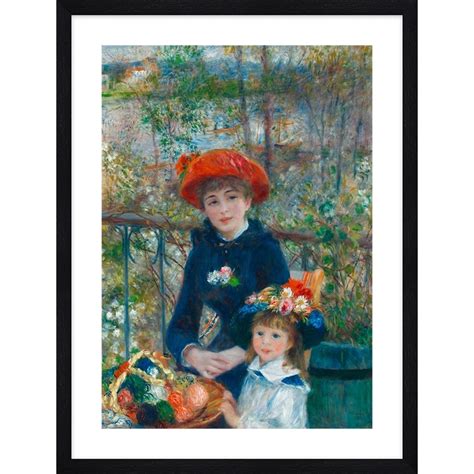 Wall art print and canvas. Renoir, Two Sisters (On the Terrace)