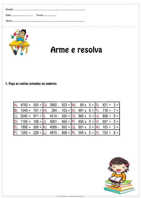 Arme E Resolva Com Respostas