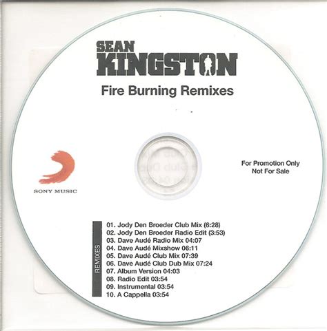 Sean Kingston – Fire Burning (Remixes) (2009, CDr) - Discogs