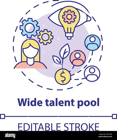 Wide Talent Pool Concept Icon Stock Vector Image And Art Alamy