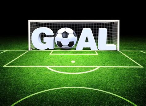 Wall Mural 3d goal with soccer ball in the stadium - PIXERS.US | Soccer ...
