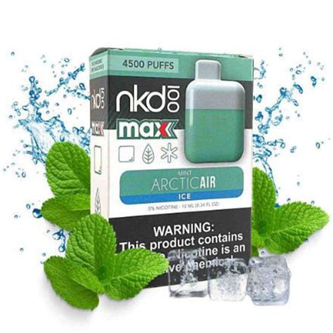 Mazaji Vapes NKD 100 MAX MINT ARCTIC AIR ICE DISPOSABLE DEVICE BY NAKED